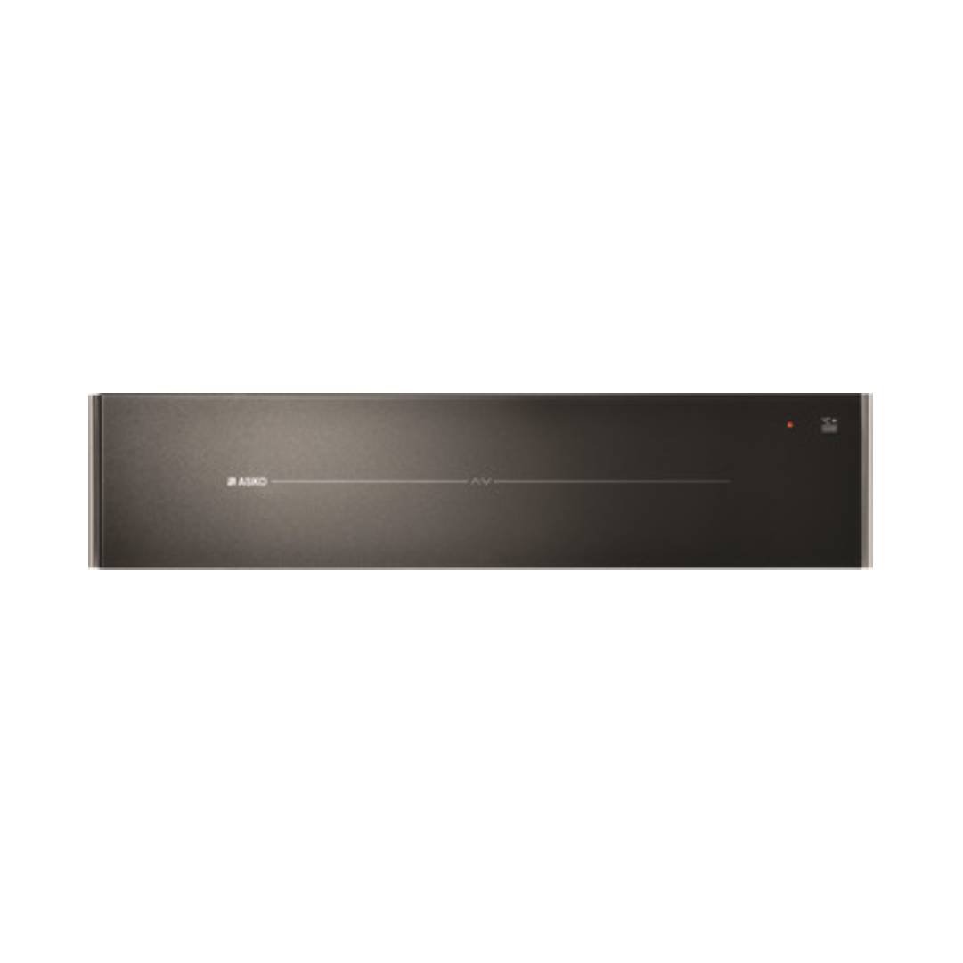 14 cm Black Glass with Pearl Effect Built-in Vacuum drawer