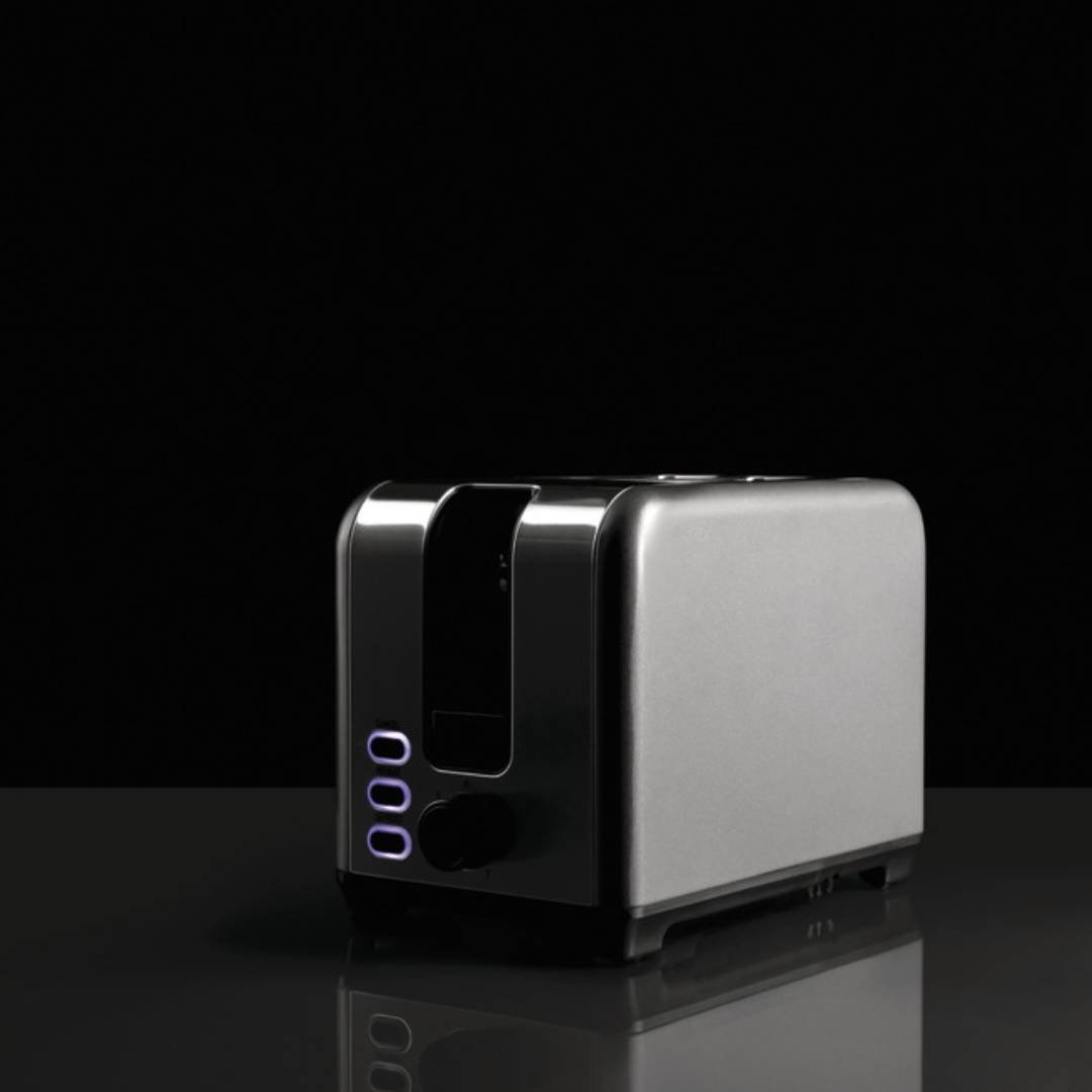 Matt Grey 2-Slot Toaster